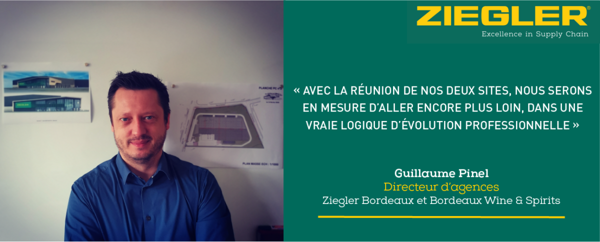 Guillaume Pinel takes the lead of the Ziegler offices in Bordeaux.